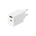 Miniatyrbild 1 av 3: Kraftfull USB-laddare, 2 portar, PD, 1x USB-A, 1x USB-C, Deltaco