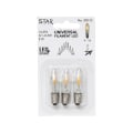 Miniatyrbild 3 av 5: 3st LED-lampor filament för adventsljusstakar E10 universal