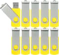 10-pack USB-minnen 2.0 - Vridbart minne - Fällbart lagringsutrymme - Hoppdisk - Zip-enhet - hy 10 Pack Yellow 10 Pack Yellow 32GB