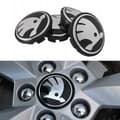 4-Pack - Skoda Centrumkåpor / Hjulnav Emblem - Bil 80 65 mm
