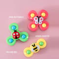 Miniatyrbilde 9 av 11: Fidget Spinner med Sugekopp for Barn - Snurrende Leke Multicolor multifärg