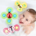 Miniatyrbilde 3 av 11: Fidget Spinner med Sugekopp for Barn - Snurrende Leke Multicolor multifärg