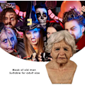 Miniatyrbild 4 av 7: Latexmask för Halloween, gubbe Dekor Realistiska masker C
