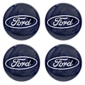 Miniatyrbild 3 av 5: 4-Pack - Ford Centrumkåpor / Hjulnav Emblem - Bi 65 54mm - Blå