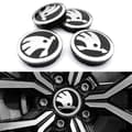 4-Pack - Skoda Centrumkåpor / Hjulnav Emblem - Bil 60 56 mm