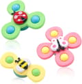 Miniatyrbilde 2 av 11: Fidget Spinner med Sugekopp for Barn - Snurrende Leke Multicolor multifärg