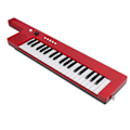 Miniatyrbild 2 av 5: 37-tangenters Keyboard Piano Bärbar Gitarr Elektroniskt Orgel Mini Keytar Utbildning Musikinstrumentbf-3755 red