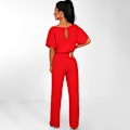 Miniatyrbild 2 av 3: Dam Jumpsuit Casual Vida Ben Dam Kväll Fest Lång Playsuit Red Red 3XL