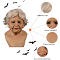 Miniatyrbild 3 av 7: Latexmask för Halloween, gubbe Dekor Realistiska masker C