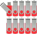 10-pack USB-minnen 2.0 - Vridbart minne - Hoppa enhet - Zip-enhet - hy 10 Pack Red 10 Pack Red 16GB