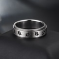 Miniatyrbild 3 av 6: anti-ångest spinner fidget roterande ring ringar Size10/19.8mm