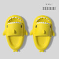 Miniatyrbilde 1 av 6: tøfler haj shark tøfler shark slides barnas tøfler gul 190 (innvendig 19 cm)
