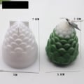 Miniatyrbillede 1 af 6: lysforme lys stearinlys gør-det-selv-forme i silikoneform kegler