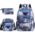 Pikkukuva 1 / 4: poppy playtime huggy wuggy reppu penaalit olkahihna laukut pa vilkkuva sininen 1