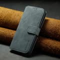 (För Samsung Galaxy S20 FE) DG.MING Premiumläder Plånboksfodral med Kortfack, Stativfunktion &amp; Magnetlås Grå