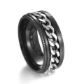 Miniatyrbillede 1 af 4: anti stress fidget spinner roterende ring ringe Koko 6 / 16,4 mm