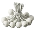 Miniatyrbillede 1 af 11: 30 stk. bungee-snore bungee-reb med spænde sort / hvid hvid 15 cm