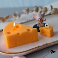 Miniatyrbillede 3 af 5: lysforme lys stearinlys gør-det-selv-forme i silikoneform mj87 simpel glat ost