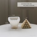 Miniatyrbillede 1 af 6: lysforme lys stearinlys gør-det-selv-forme i silikoneform lz22104 mange perler
