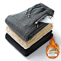 Miniatyrbild 3 av 10: Varma byxor fleecebyxor vinterbyxor cargobyxor casual thermal sw Grå 1 4XL