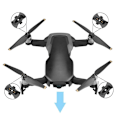 Miniatyrbillede 3 af 3: Holdbare DJI Mavic Air erstatningspropeller (5332s) - Sort/gul 4 stk (sort/guld)