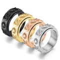 Miniatyrbild 2 av 6: anti-ångest spinner fidget roterande ring ringar Size7/17mm
