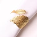 Miniatyrbillede 1 af 3: Servietringe juledekoration taksigelse jul jul dec 12 stk / guld 2