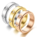 Miniatyrbild 2 av 6: anti-ångest spinner fidget roterande ring ringar Size11/20.8mm