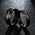 Pikkukuva 6 / 7: Musta Onyx-pari High End -muotiasusteet Askel kihla- ja häärenkaille 8mm liitin miehille Nro 6