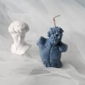 Miniatyrbillede 4 af 6: lysforme lys stearinlys gør-det-selv-forme i silikoneform lz22115 buste af laocoon