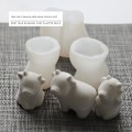 Miniatyrbillede 2 af 6: lysforme lys stearinlys gør-det-selv-forme i silikoneform sg33046 blessing cow c
