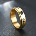 Miniatyrbillede 4 af 6: antistress spinner roterende fidget ring ringe størrelse 8/18,2 mm