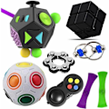Miniatyrbild 1 av 5: fidget toys pop it stressbollar fidget toys pack/set 8 st
