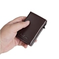 Miniatyrbild 7 av 7: Baellerry RFID-blockerande smal plånbok med automatisk popup-kor kaffe