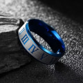 Miniatyrbild 6 av 6: antistress spinner roterande fidget ring ringar Size8/18.2mm