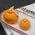 Miniatyrbillede 2 af 5: lysforme lys stearinlys gør-det-selv-forme i silikoneform grim orange trompet
