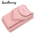 Miniatyrbild 2 av 10: Mode Kvinnor Plånbok Crossbody Väska Koppling Läder korthållare Rosa