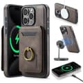 (For iPhone 13 Pro) MagSafe Telefondeksel med roterende ring og lysbrown