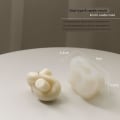 Miniatyrbillede 1 af 6: lysforme lys stearinlys gør-det-selv-forme i silikoneform lz22072 lille reb knude b