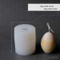Miniatyrbillede 1 af 6: lysforme lys stearinlys gør-det-selv-forme i silikoneform lz22076 æg