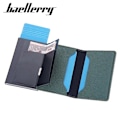 Miniatyrbild 3 av 6: Baellerry RFID Blocking Bifold-plånbok för män - Snygg färgblock kaffe