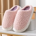 Miniatyrbild 1 av 6: fluff tofflor varma tofflor innetofflor PC04 rosa 40-41 (insida 26cm)