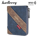 Pikkukuva 6 / 7: Baellerry Miesten Lompakko Business Color Blocking RFID Nahka Slim Zi musta