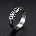 Miniatyrbillede 1 af 6: antistress spinner roterende fidget ring ringe størrelse 8/18,2 mm
