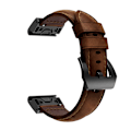 Miniatyrbild 1 av 6: armband läder Garmin fenix 7/6/5 fenix 7x/6x/7s/6s 26mm brun (fenix5x/6x/7x)