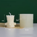 Miniatyrbillede 4 af 6: lysforme lys stearinlys gør-det-selv-forme i silikoneform br-427