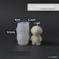 Miniatyrbillede 1 af 6: lysforme lys stearinlys gør-det-selv-forme i silikoneform lz22062 astronaut