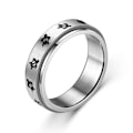 Miniatyrbillede 2 af 6: anti-angst spinner fidget roterende ring ringe størrelse 7/17 mm