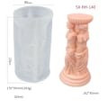 Miniatyrbillede 1 af 4: lysform lysforme DIY silikoneform lys SX-BH-140