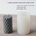 Miniatyrbillede 1 af 6: lysforme lys stearinlys gør-det-selv-forme i silikoneform lz22018 cylindrisk honeycomb